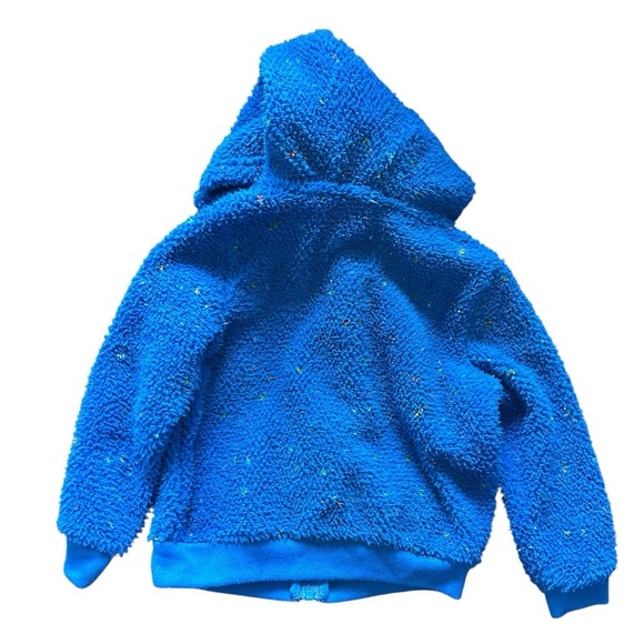 Carter's Vibrant Blue Hoodie Set with Orange Bodysuit - Picture 3 of 6